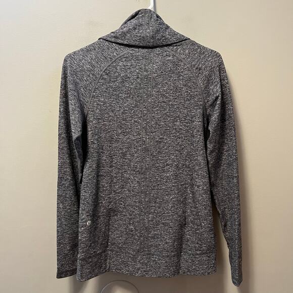 Lululemon Make‎ A Move Long Sleeve Heathered Black Size 6 - Picture 4 of 4